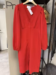 Röd klänning stl M