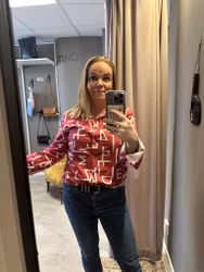 Blus i tre print