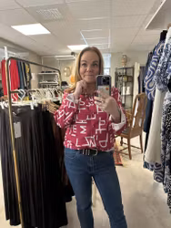 Blus i tre print
