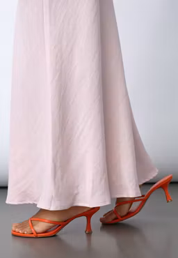 N.GEWO-SK8 – Elegant maxikjol i Soft Rose Melange