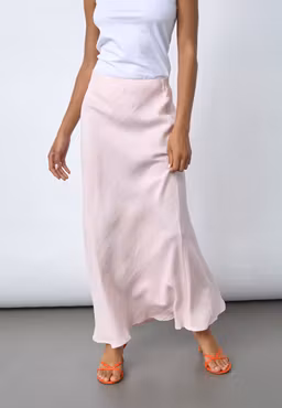 N.GEWO-SK8 – Elegant maxikjol i Soft Rose Melange