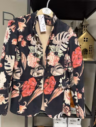 Blommig kavaj stl XL