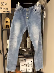 Mjuk jeansbyxa stl L