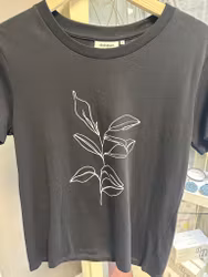 Svart tröja med tryck Stl S