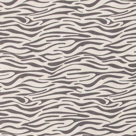 Tyg till solhatt/beppehatt med zebramönster - Zebra, Beige/Grå #S58
