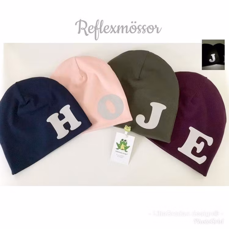 Bokstavsmössa - Eget tygval