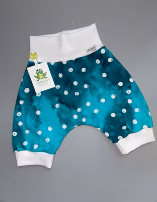 Baggyshorts, strl 86/92 - Dots Turkos
