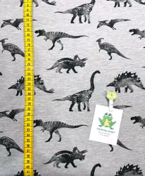 Dinos, Gråmelerad - Mössa, trikå