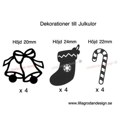 Julmotiv till Julkulor, 12-pack