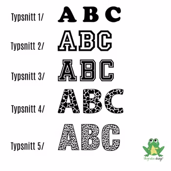 Meps med Bokstav - Eget tygval