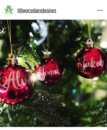 Namn/Ord till Julkula - Textdekal