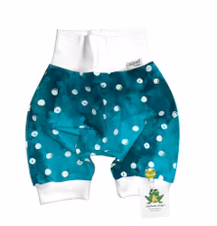 Baggyshorts, strl 86/92 - Dots Turkos
