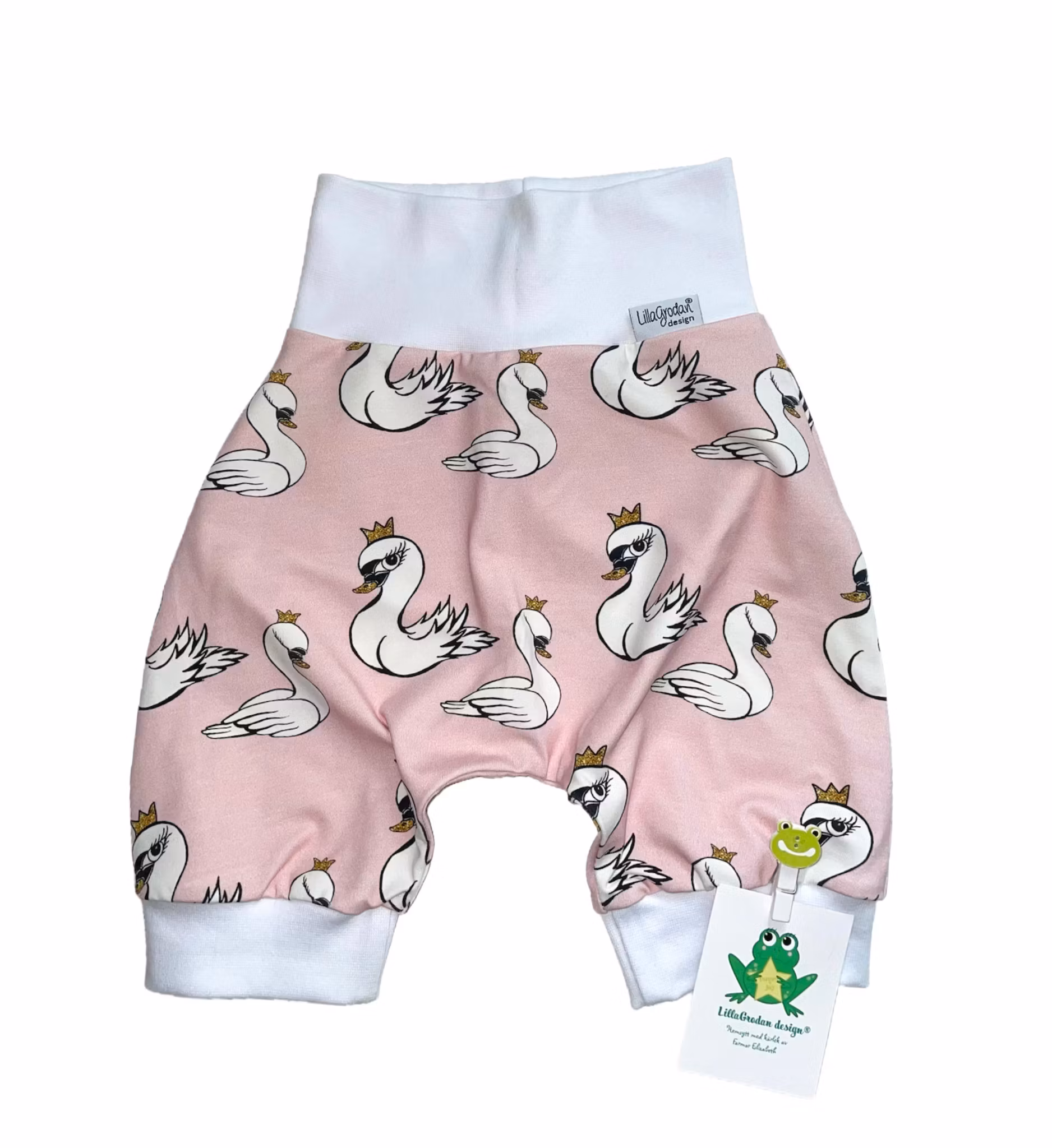 Baggyshorts 86/92, Svanar, Leveransklart, ex 2