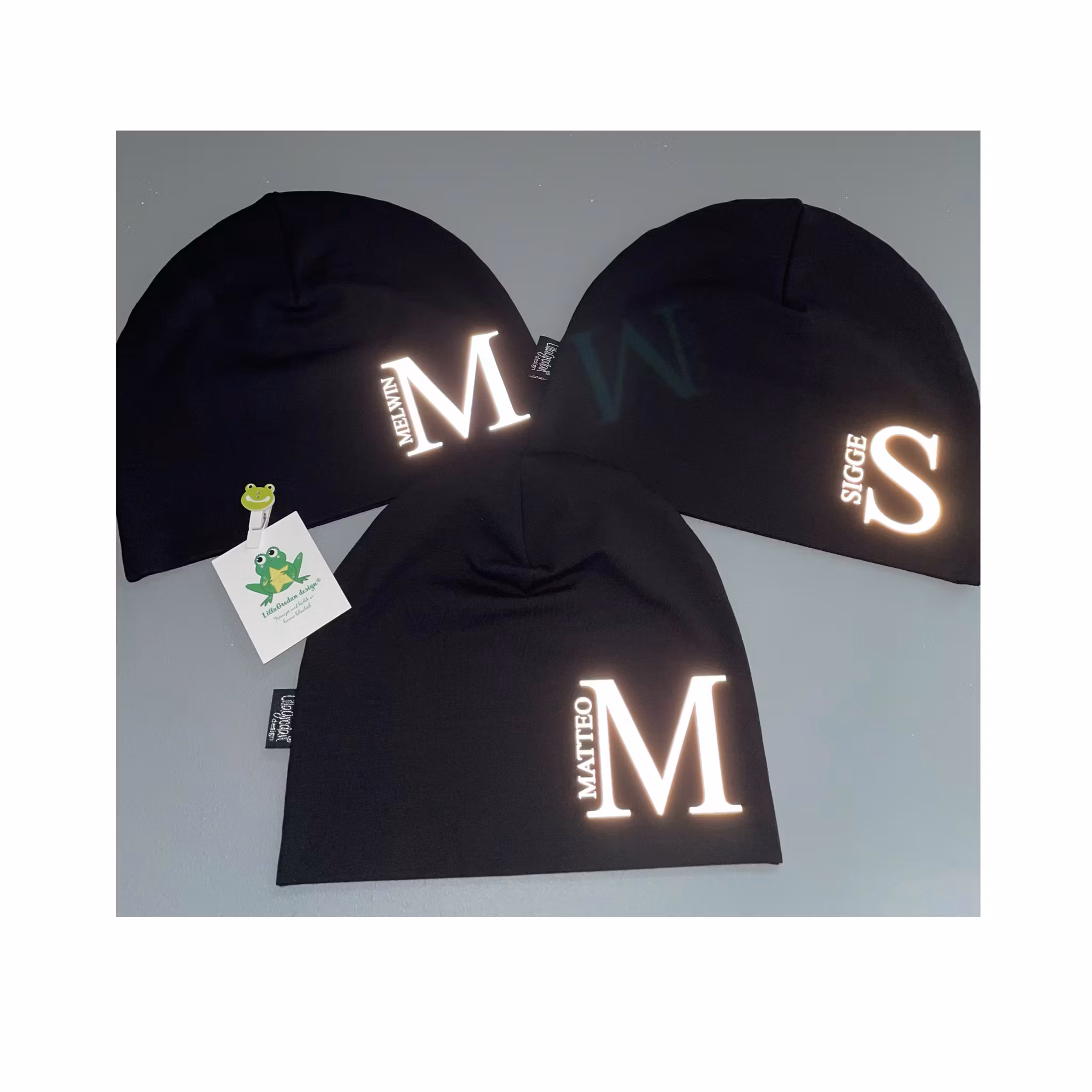 Bokstav & Namn-mössa - Eget tygval