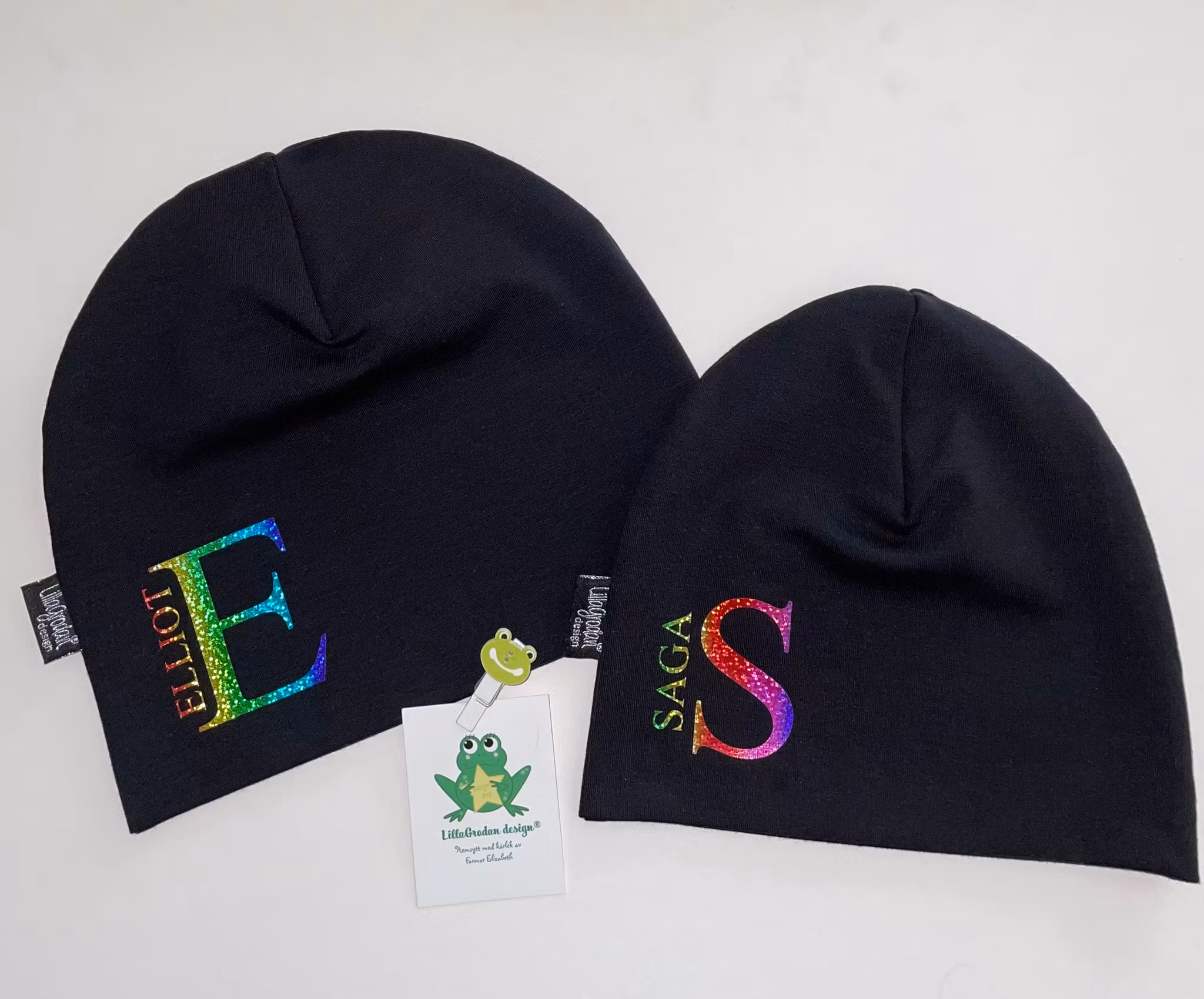 Bokstav & Namn-mössa - Eget tygval