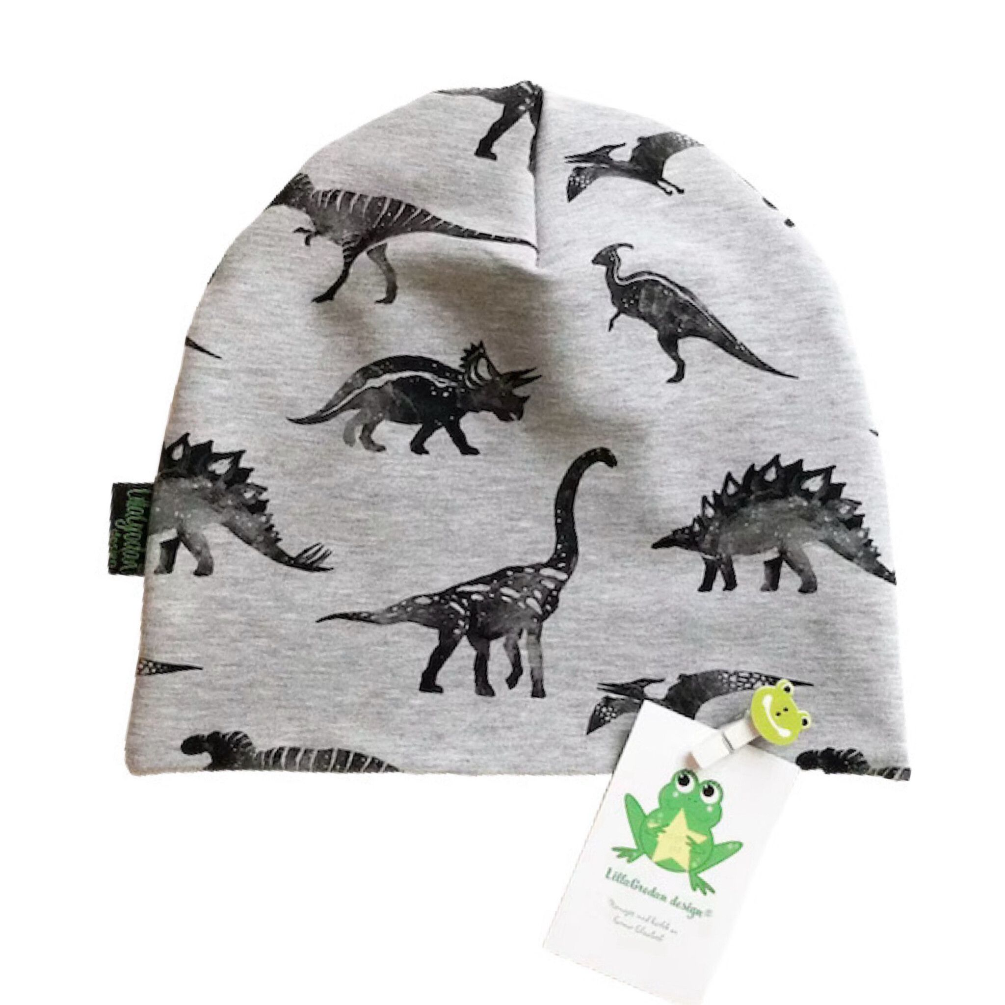 Dinos, Gråmelerad - Mössa, trikå