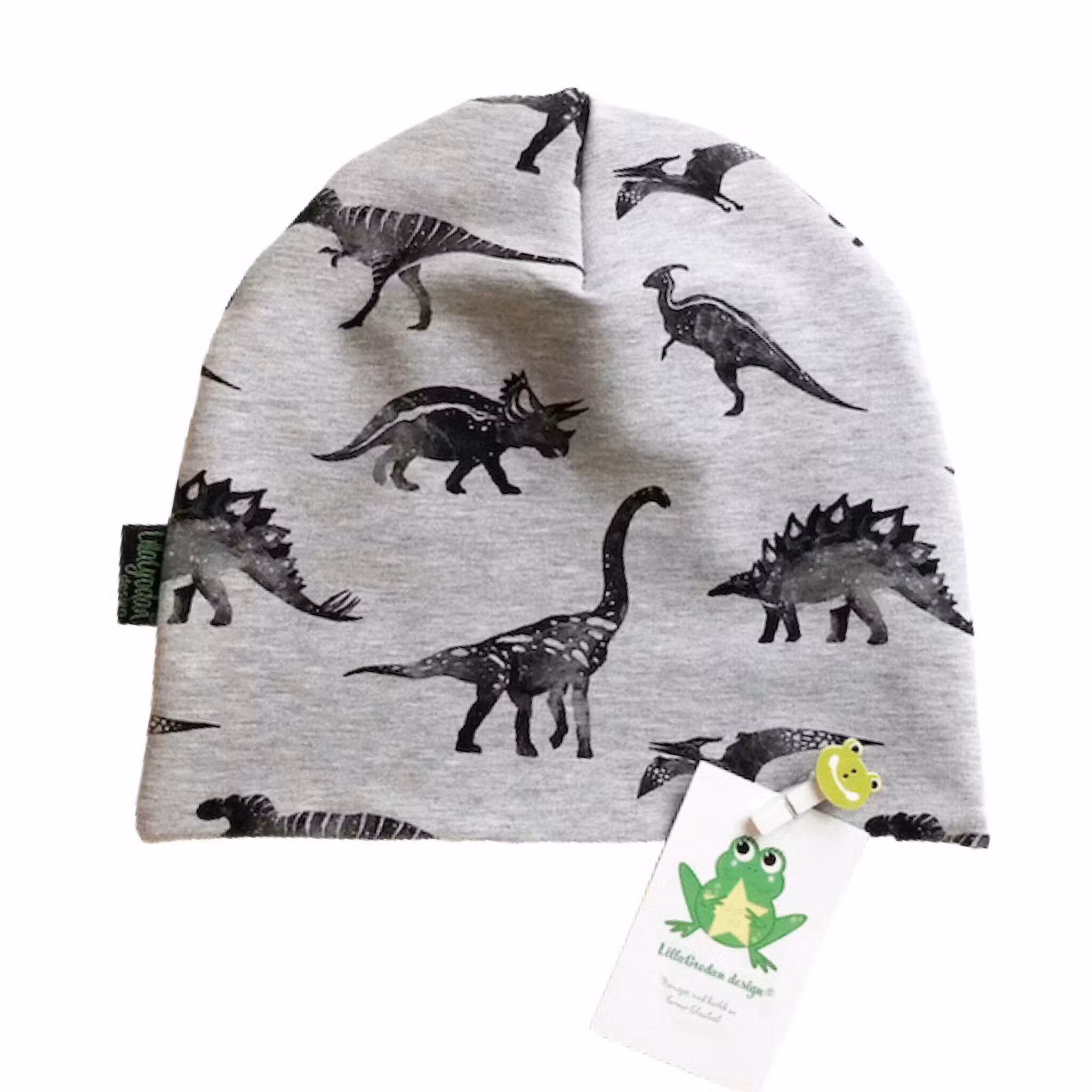 baggymössa - Dinos Gråmelerad, trikå #M667-J
