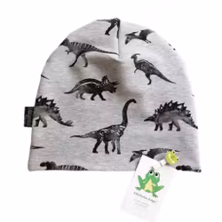 Dinos, Gråmelerad - Mössa, trikå