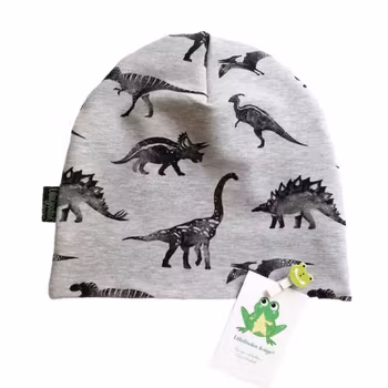 Dinos, Gråmelerad - Mössa, trikå