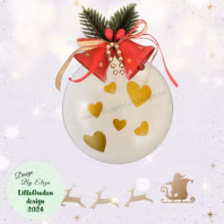 Hjärtan till Julkulor, 22-pack