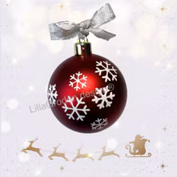 Snöflingor till Julkulor, 12-pack