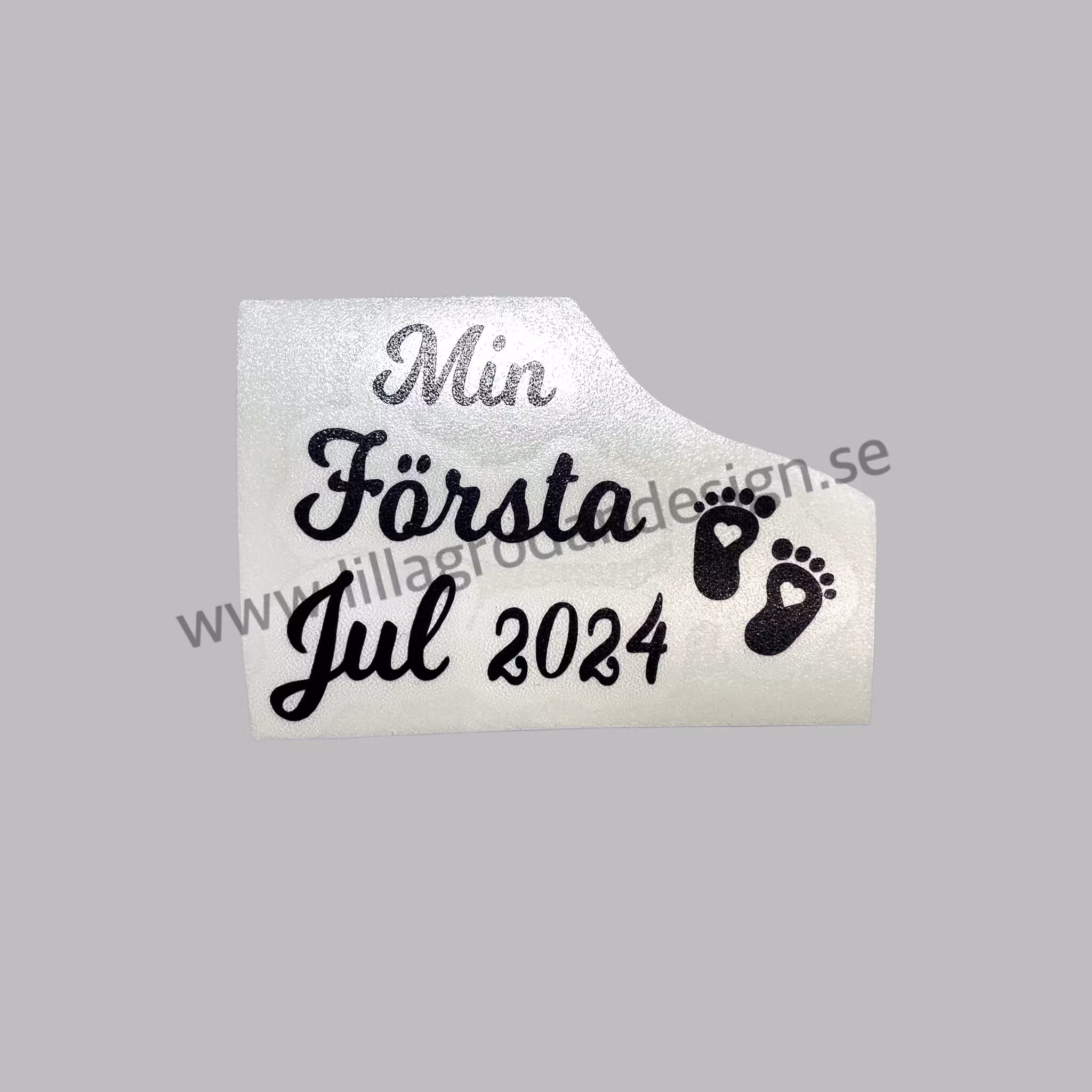 Min Första Jul - Textdekal till Julkula