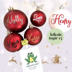 Namn/Ord till Julkula - Textdekal