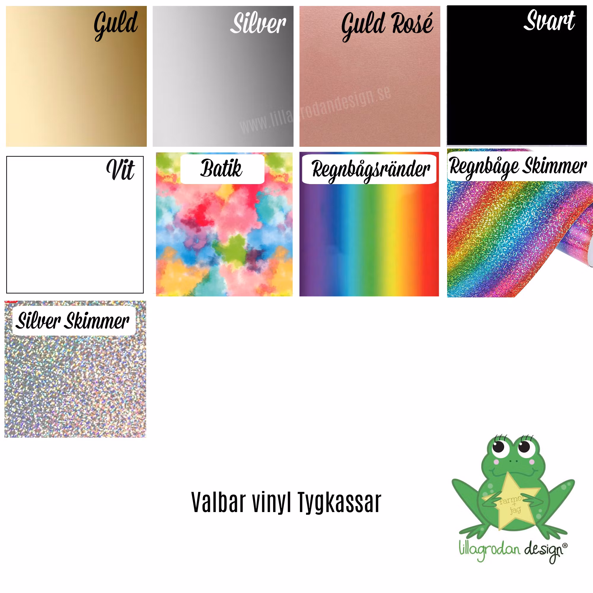 Valbar vinyl tygkassar