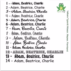 Pannband med Namn/Ord - Eget tygval