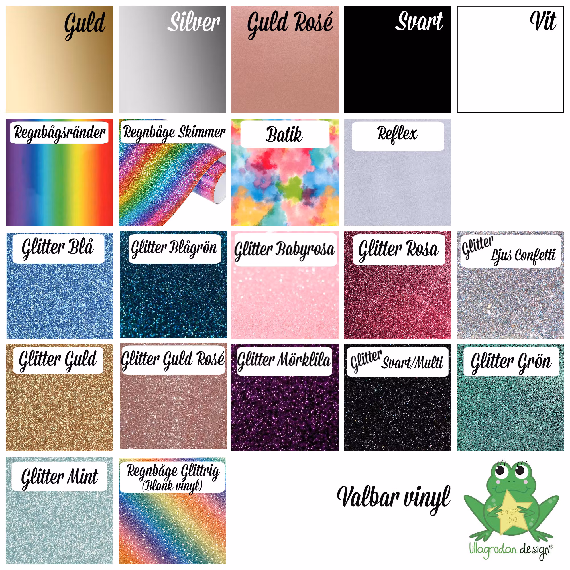 Valbar vinyl mössor, mepsar