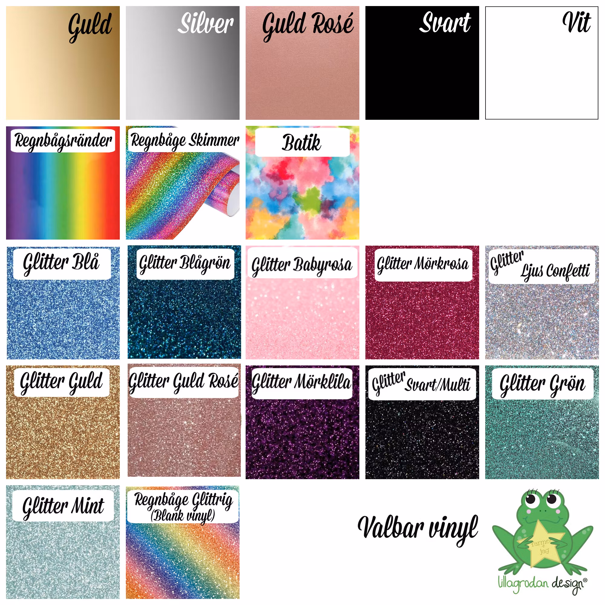 Vinyl till namnplagg/bokstavsplagg