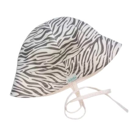 Solhatt med zebramönster - Zebra, Beige/Grå #S58