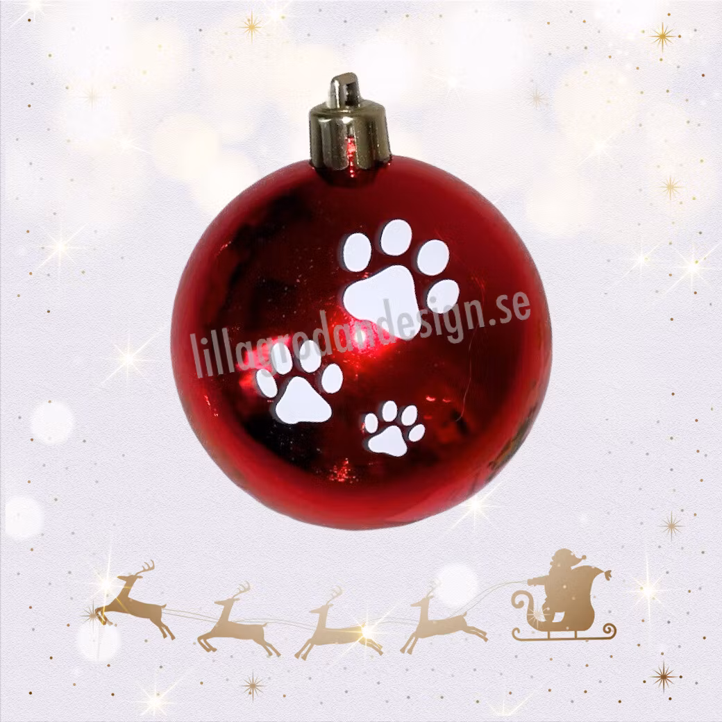 Tassavtryck till Julkulor, 12-pack