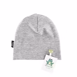 Enfärgat Ljusgrå Melerad - Mössa