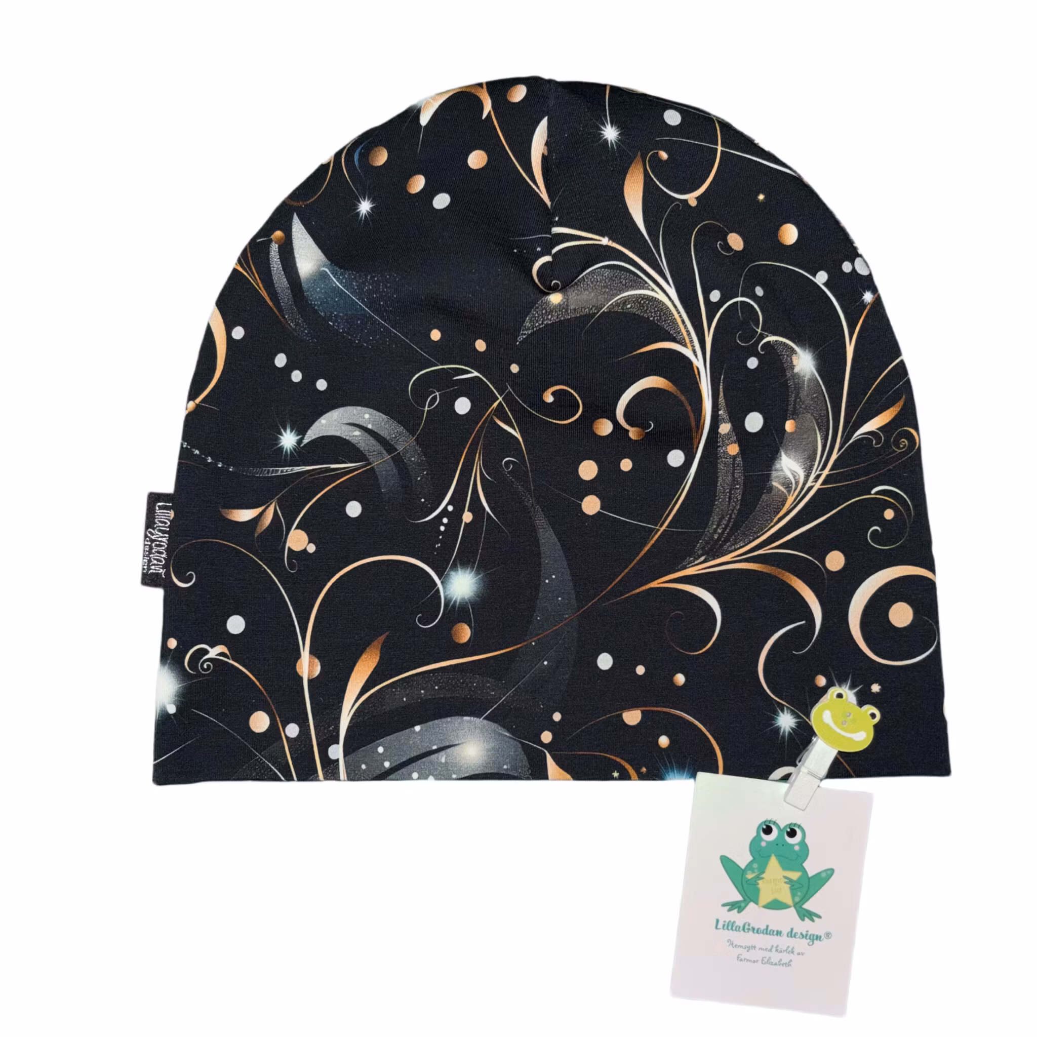 baggymössa - Elegans, Svart/Guld #706