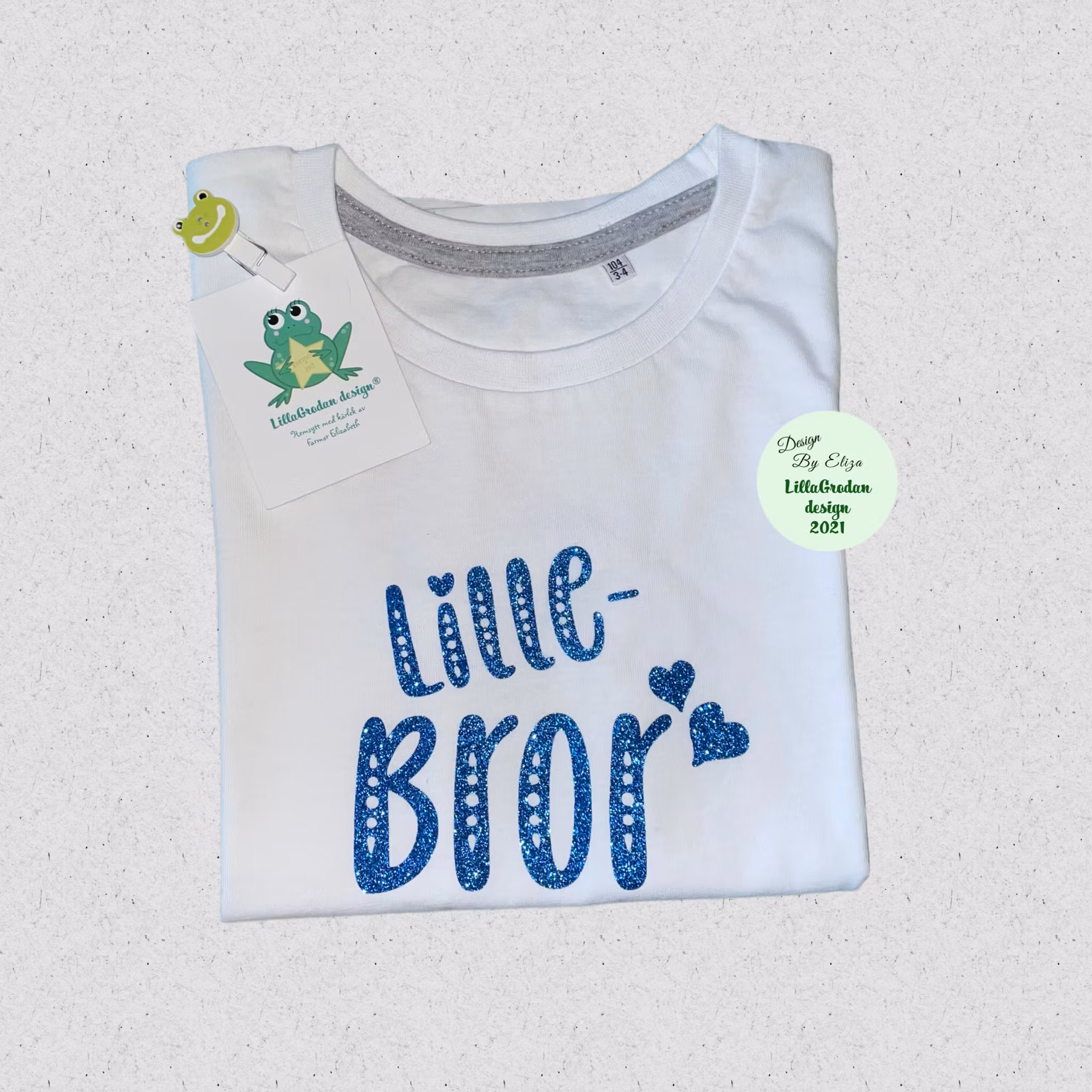 T-shirt Lillebror, strl 104 - Fynd-Hörnan