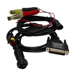 F32GN040 Fendt/MF 4-pin diagnosekontakt med ekstern strømkabel
