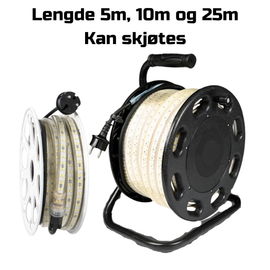 Lysslynge med arbeidslys for anleggsplasser, traseer, korridorer. Ute og inne. 230volt
