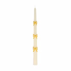 2-pack ljus "Guldrosett"