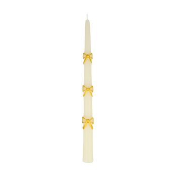 2-pack ljus "Guldrosett"