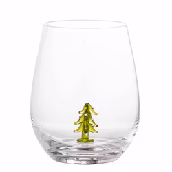 Glas med julgran