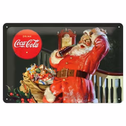 Plåtskylt "Coca Cola" tomte 20x30 cm