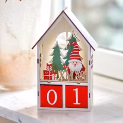 Kalender av plywood ”Xmas”