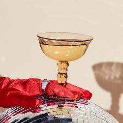 Munblåst champagnekupa 2-pack
