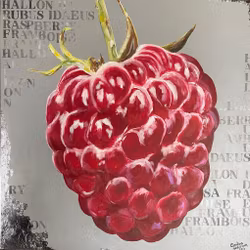 "Razzie" tavla akryl på canvas 80x80 cm