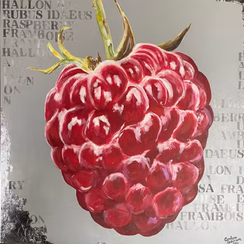 "Razzie" tavla akryl på canvas 80x80 cm