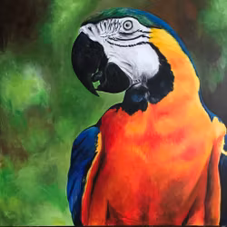 "Papi Goya"  tavla akryl på canvas 90x90 cm