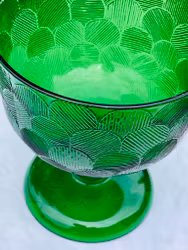 ”Miranda” skål i design av, Heikki Orvola, Nuutajärvi glasfabrik