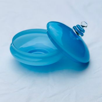 Glasskål med lock
