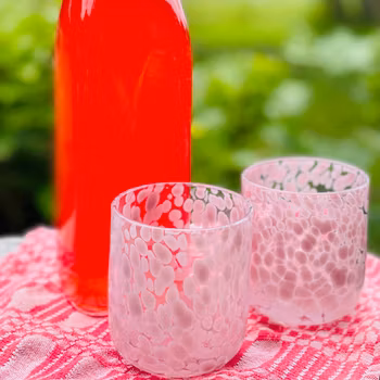 2-pack rosa dricksglas